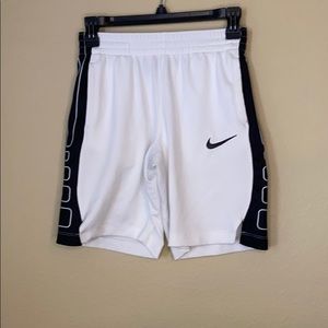 Kids Nike White Athletic Basketball Shorts